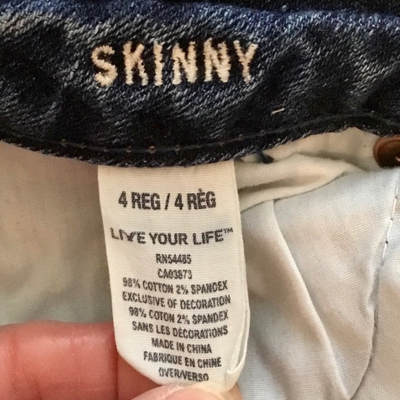 American Eagle Distressed Skinny Stretch Size 4 - Picture 5 of 7